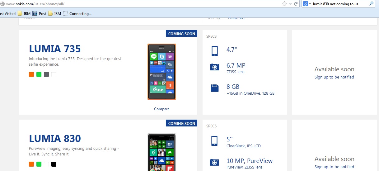 Lumia 735 & Lumia 830