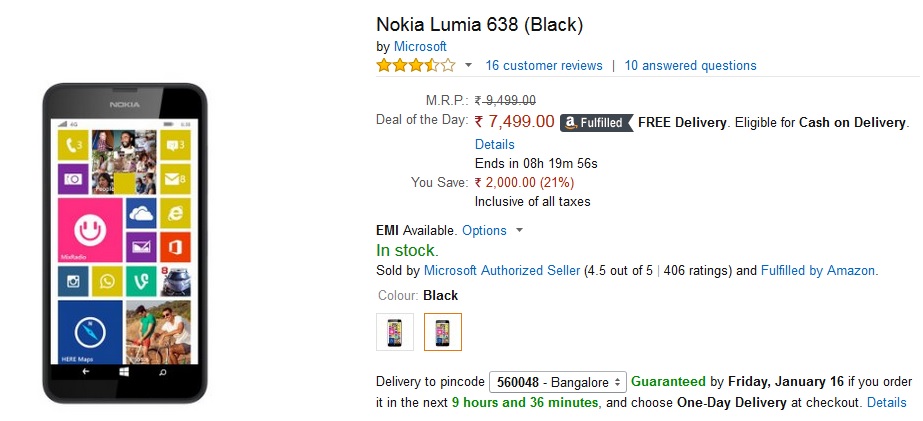 Lumia 638 4G