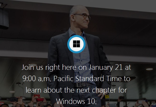 Windows 10 webcast