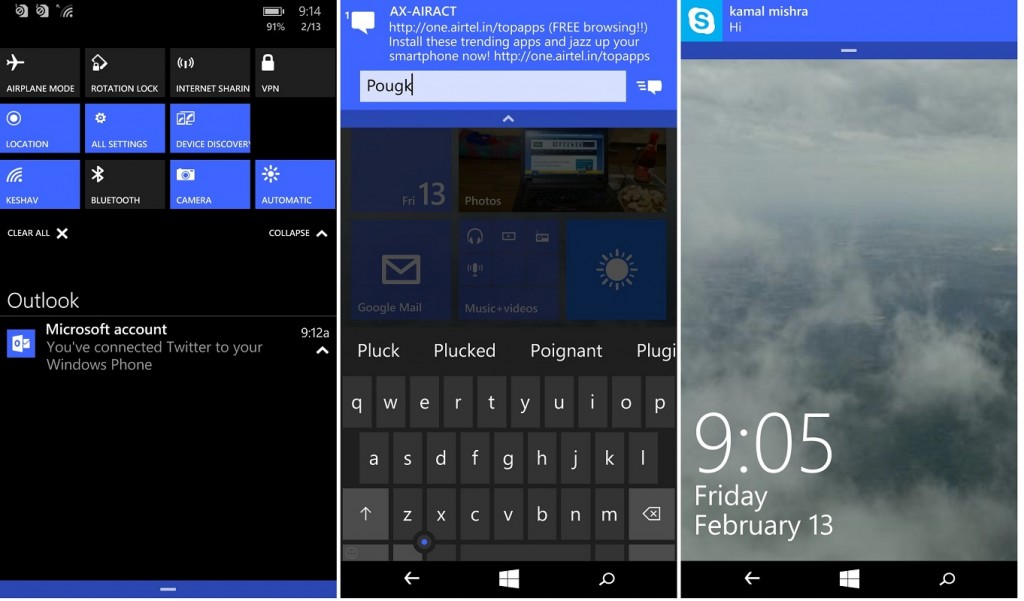 Notification Win 10