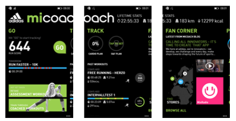 micoach train and run app