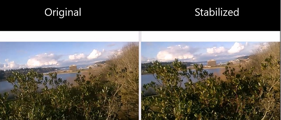 Windows 10 video stabilization