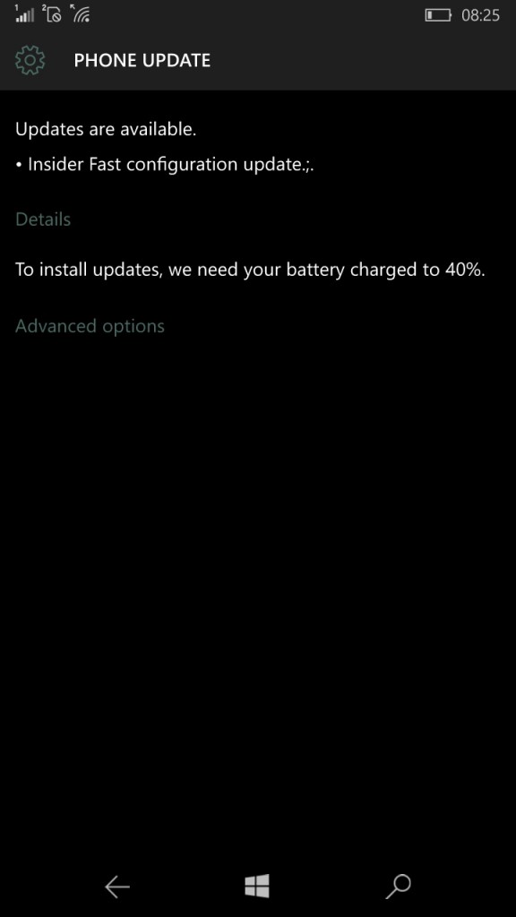 Insider Fast config update