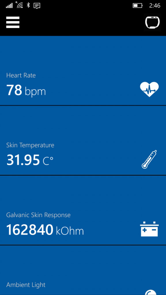 Band Sensor Monitor