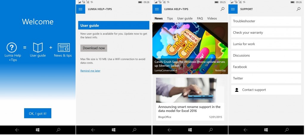 Lumia help tips win 10