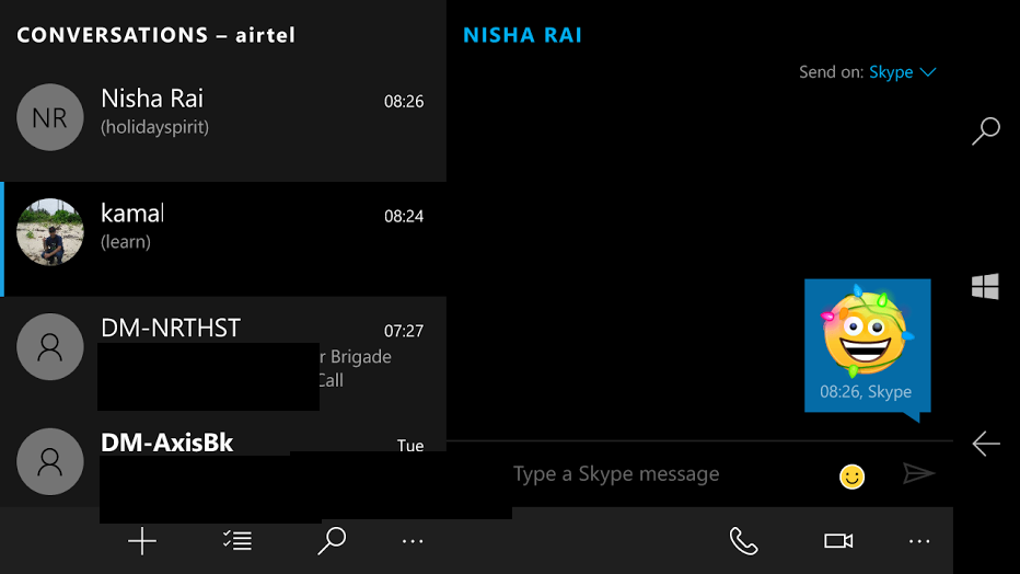 Messaging + Skype upd