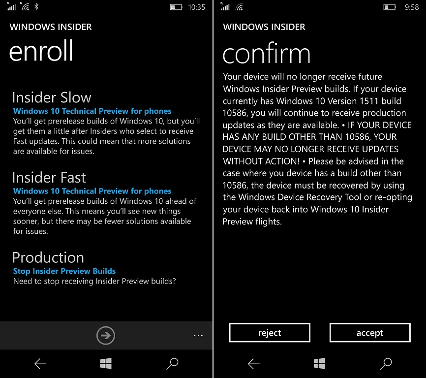 Insider Firmware update
