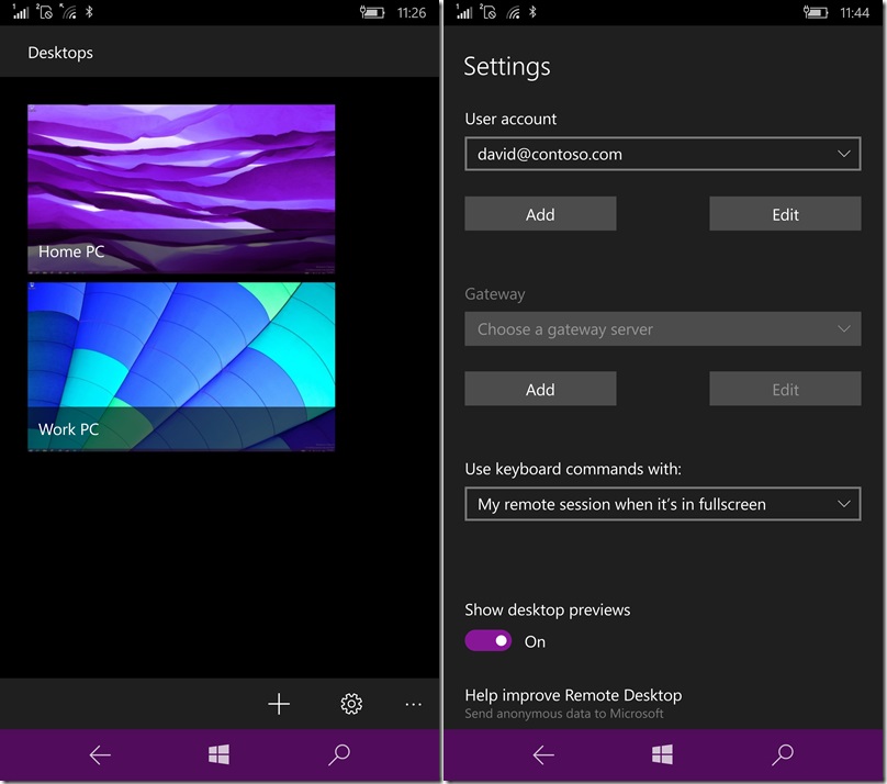 Remote Desktop Preview