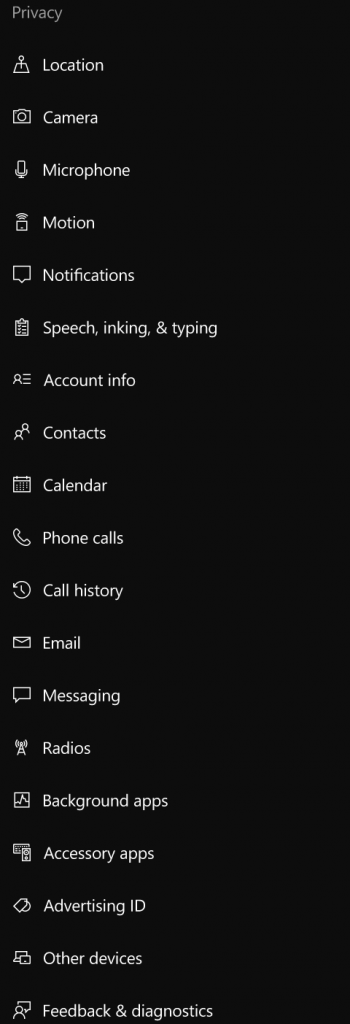Build 14342 icons