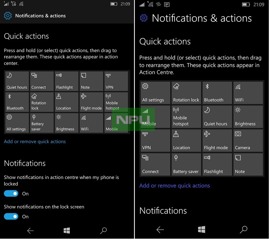 Build 14352 before after 2