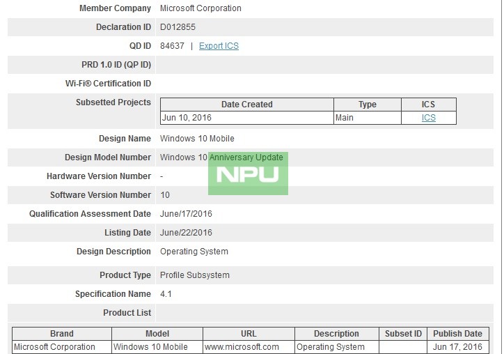Windows 10 Mobile Anniversary update Bluetooth