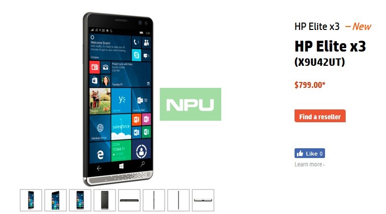 HP Elite X3 US Price