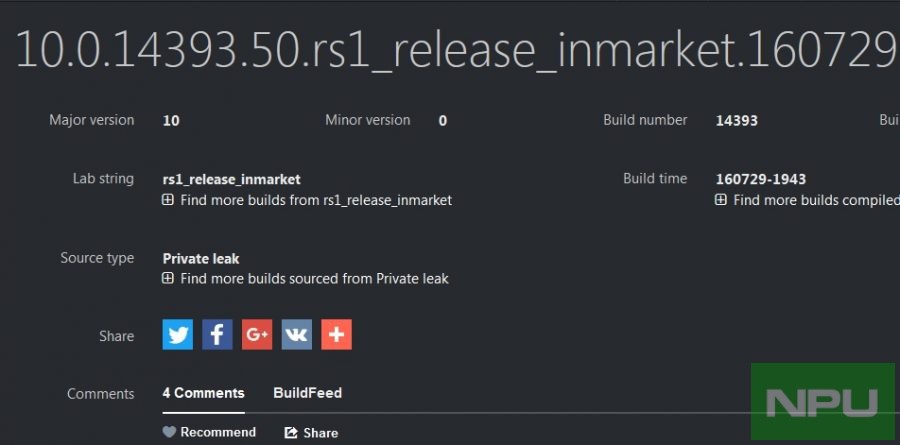Build 14393.50